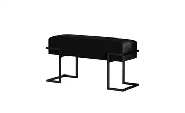 Polsterbank Cely 100 cm Schwarz Schwarz