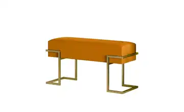 Polsterbank Cely 100 cm Gelb, Goldfarben Goldfarben