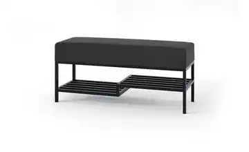Polsterbank Mello 80 cm Schwarz Schwarz