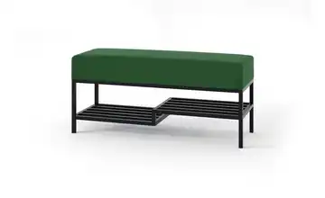 Polsterbank Mello 100 cm Grün, Schwarz Schwarz