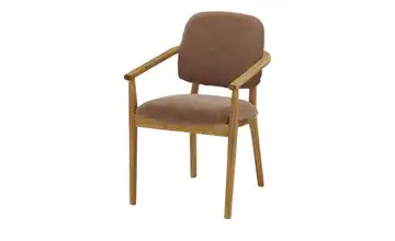 smart Armlehnstuhl aus Wildeiche massiv Stellan