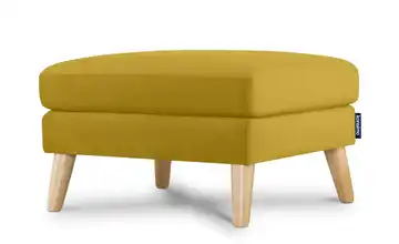 KONSIMO Hocker Tagio Gelb Velours