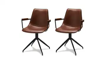 Furnhouse Esszimmerstuhl 2er-Set Isabel Hellbraun