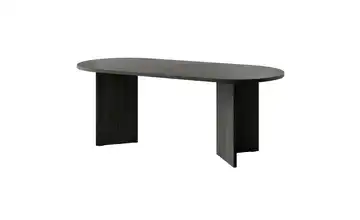 Esstisch oval Ovo Schwarz