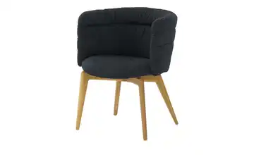 Jette Home Esszimmerstuhl Paola Flachgewebe Schwarz