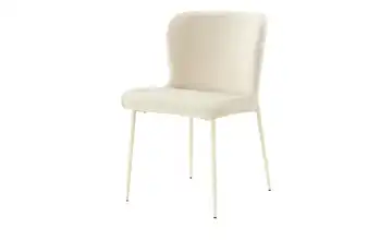 Samt-Polsterstuhl Emmeline Beige, kaschmirfarben