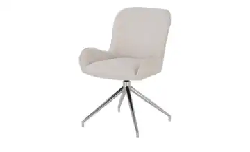 Stuhl drehbar Inari verchromt, Cappuccino