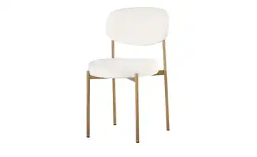 Polsterstuhl Daniel Eiche (Nachbildung), Creme