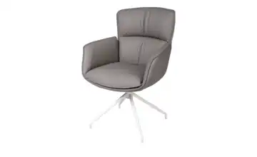 Höffner Selection Sessel Dema Hellgrau mit Armlehnen
