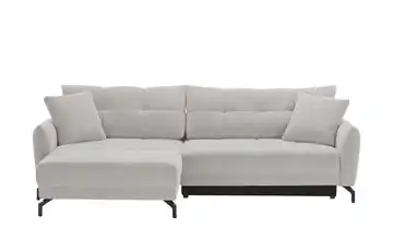 bobb Ecksofa Casandra de Luxe links Grau Webstoff