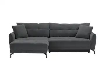 bobb Ecksofa Casandra de Luxe links Anthrazit Webstoff