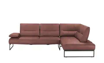 himolla Ecksofa 9360 Grundfunktion rechts Dunkelrosa