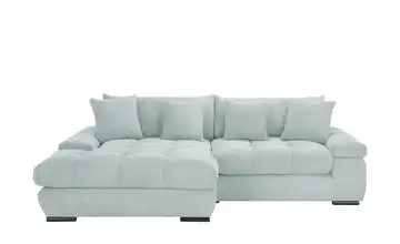 bobb Ecksofa mit trendigem Cordbezug Hella Cordstoff links Mintgrün