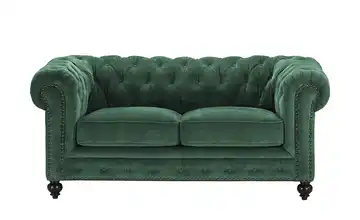 uno Einzelsofa Chesterfield Stoff Grün 2