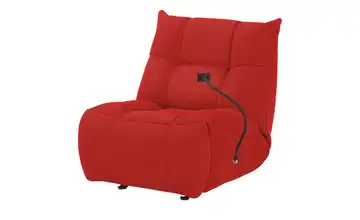 uno Sessel Relaxfunktion Tokyo Rot Elektrische Relaxfunktion Netzstoff/Mesh