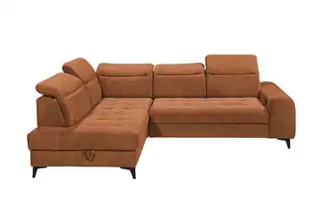 Ecksofa Rockdale Cognacbraun links