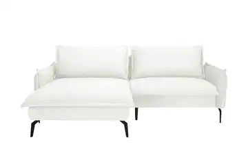 switch Ecksofa aus Mikrofaser Glossy Weiß links