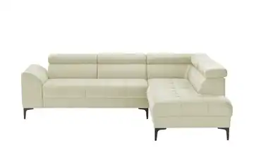 switch Ecksofa mit verstellbaren Kopfstützen Carisma Beige rechts