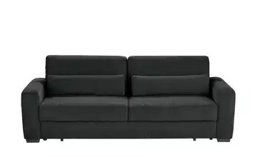 medium Schlafsofa mit Bettkasten Kingsley De Luxe Schwarz