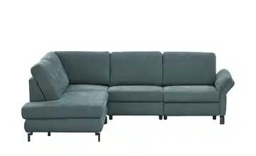 Max Schelling Ecksofa Flachgewebe Maximum Plus Petrol Erweiterte Funktion links