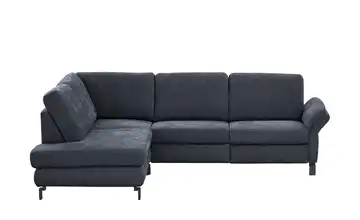 Max Schelling Ecksofa Flachgewebe Maximum Plus Dunkelblau links ohne