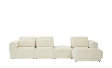 switch Ecksofa in modernem Breitcord Torrino