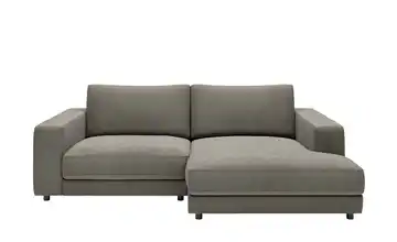 VIVA Ecksofa in Feincord Sila Cordstoff fein Grau rechts