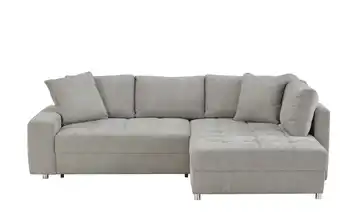 bobb Ecksofa Arissa de Luxe Grau rechts Webstoff