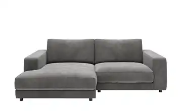 Jette Home Ecksofa in Cord Sila Cordstoff Dunkelgrau links