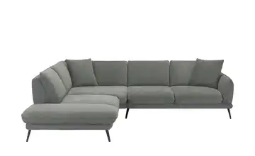 medium Ecksofa Romance Grau links