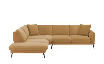 medium Ecksofa Romance Gelb links