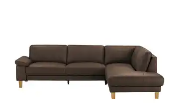 Ravensberger Werkstätten Ecksofa Leder RW-Select Schokoladenbraun rechts