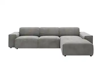 Gray & Jones Ecksofa Baltic Breeze Dunkelgrau rechts Cordstoff