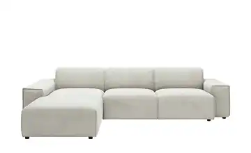 Gray & Jones Ecksofa Baltic Breeze Hellgrau links Cordstoff