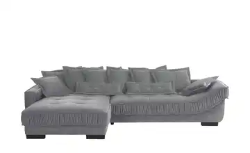 pop Ecksofa Zweifarbig Diwan III Silbergrau links