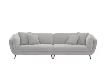 pop Bigsofa zweifarbig Cosy Cloudyflex Silbergrau, Hellgrau