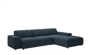 Gray & Jones Ecksofa Baltic Breeze Dunkelblau rechts Mikrofaser Armlehne Typ 1