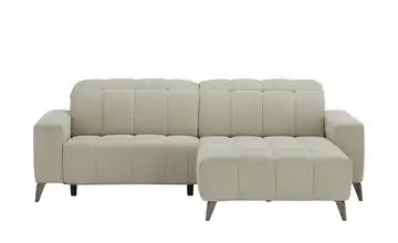 uno Ecksofa mit Relaxfunktion Luzern rechts Mikrofaser Beige