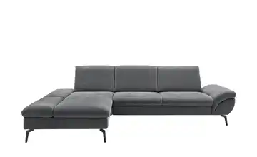 Lounge Collection Ecksofa Malena Grau links Erweiterte Funktion