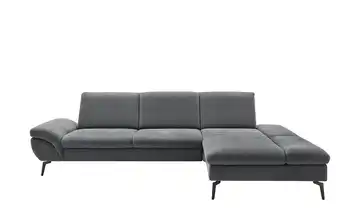 Lounge Collection Ecksofa Malena Grau rechts Grundfunktion