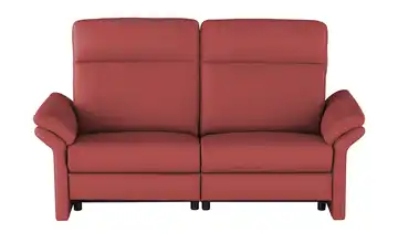 Wohnwert Einzelsofa Leder Mayla Karminrot Erweiterte Funktion 194 cm