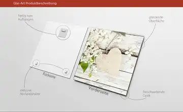 Glasbild "White Spring II"