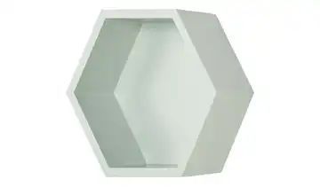 Wandregal Hexagon