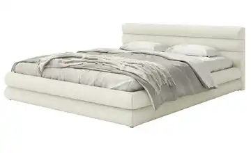 Polsterbett mit Bettkasten Alegre 160x200 cm Creme Chenille