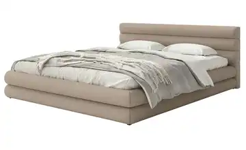Polsterbett mit Bettkasten Alegre 160x200 cm Beige Chenille