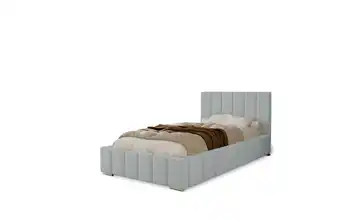 Polsterbett mit Stauraum Ayr Hellgrau 80x200 cm