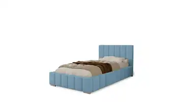 Polsterbett mit Stauraum Ayr Hellblau 100x200 cm