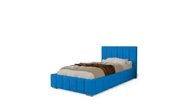 Polsterbett mit Stauraum Ayr Blau 80x200 cm