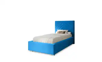 Polsterbett mit Stauraum Aberfeldy 90x200 cm Blau
