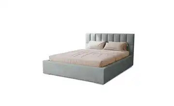 Polsterbett mit Stauraum Draven 200x200 cm Grau